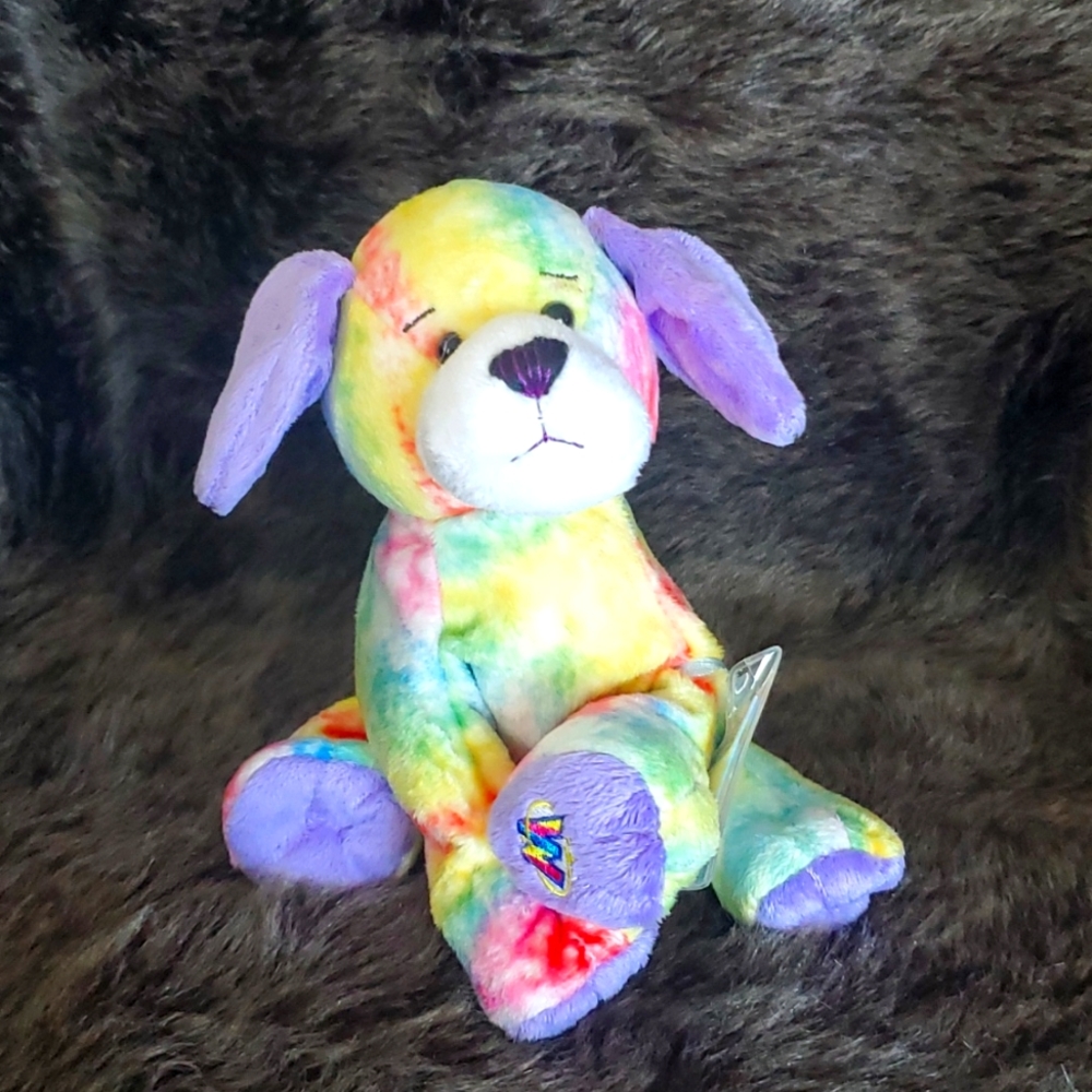 GANZ WEBKINZ RETIRED VINTAGE ADOPT A PET TIE DYED PUPPY